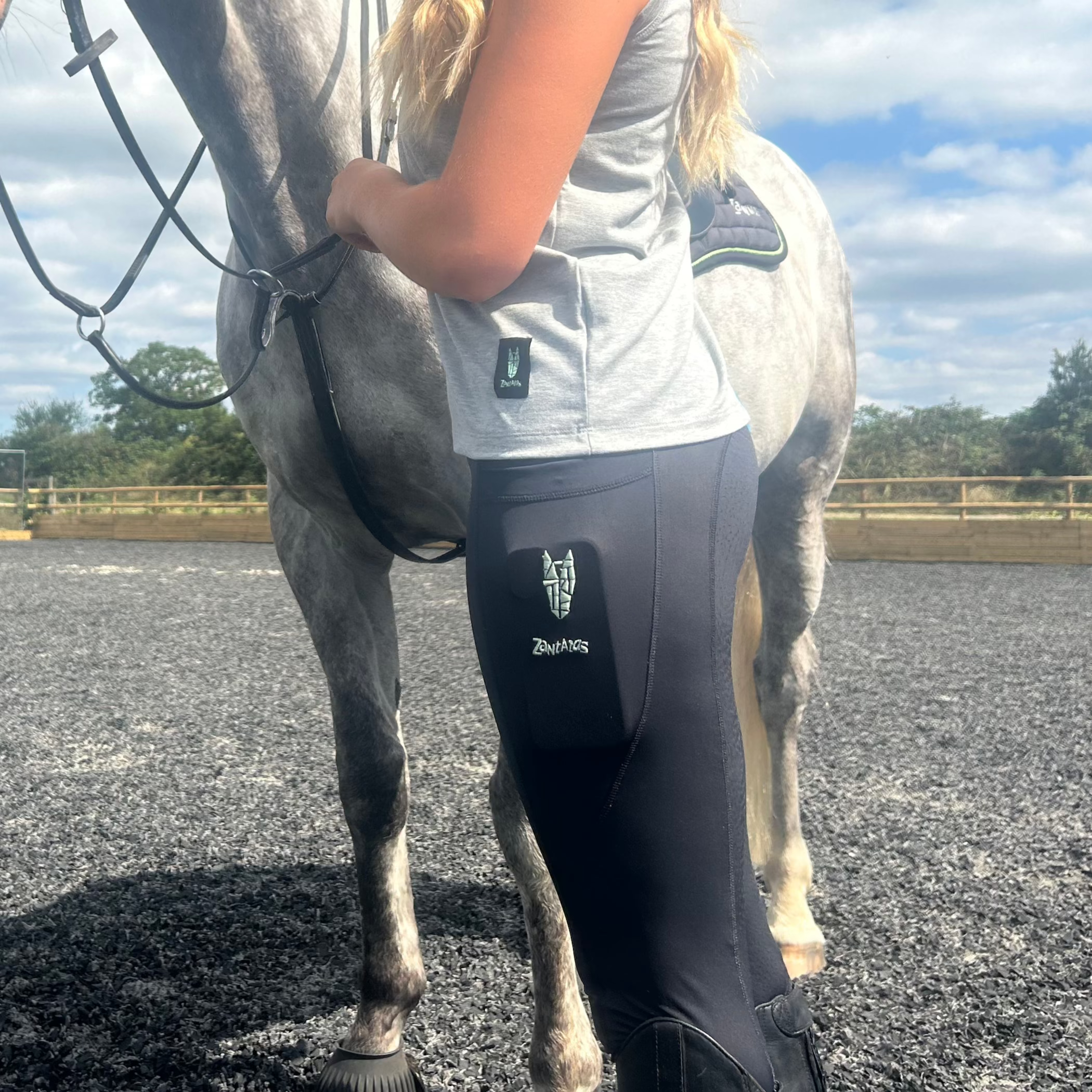 Equestrian Riding Leggings with Double Pockets